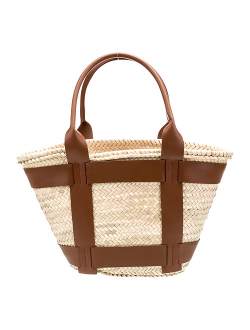 DeMellier Straw Bucket Bag