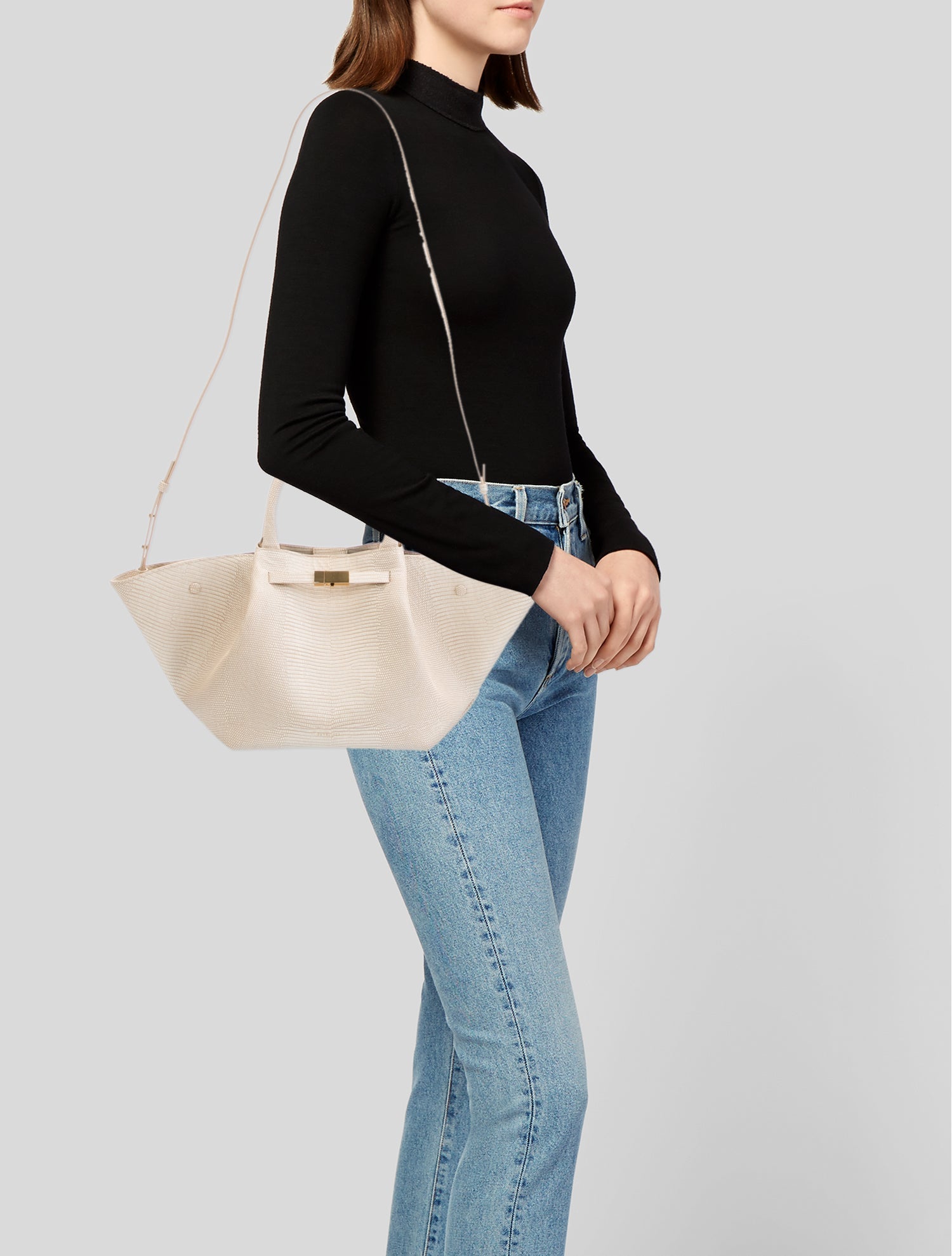 DeMellier Embossed Leather Top Handle Bag w/ Tags