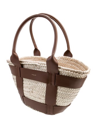DeMellier Raffia Bucket Bag