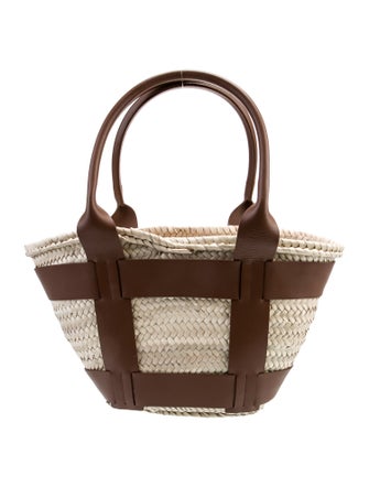 DeMellier Raffia Bucket Bag