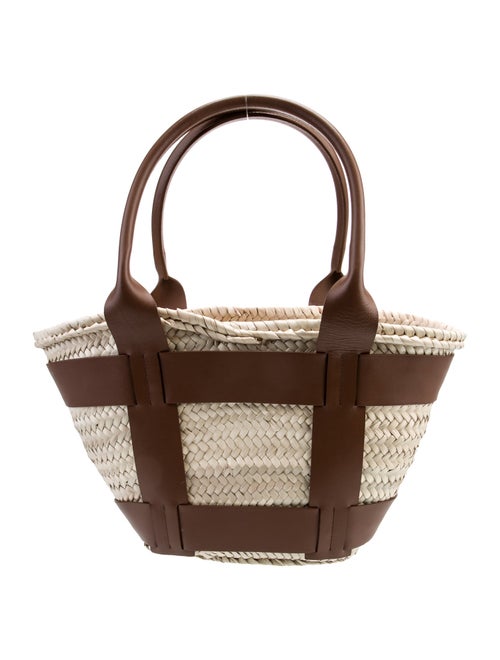DeMellier Raffia Bucket Bag