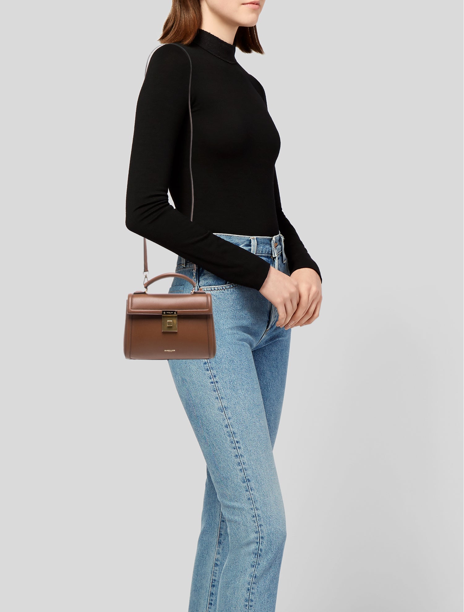 DeMellier Leather Top Handle Bag