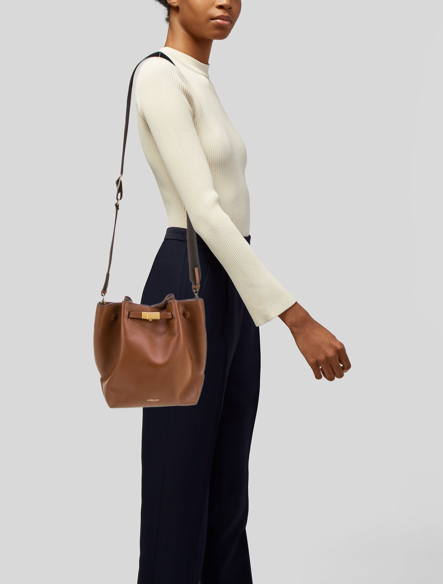 DeMellier Leather Bucket Bag