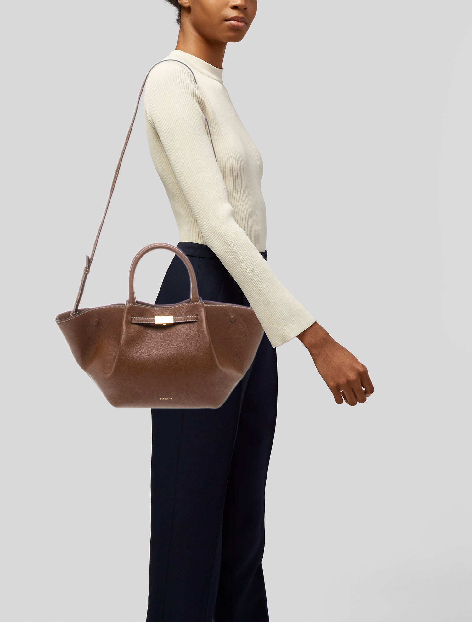 DeMellier Leather Top Handle Bag