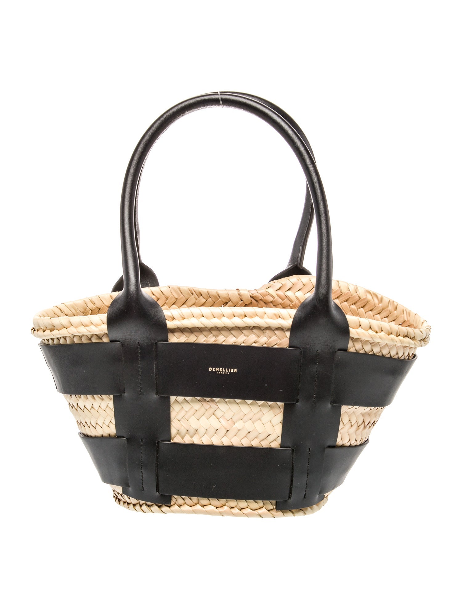 DeMellier Raffia Top Handle Bag