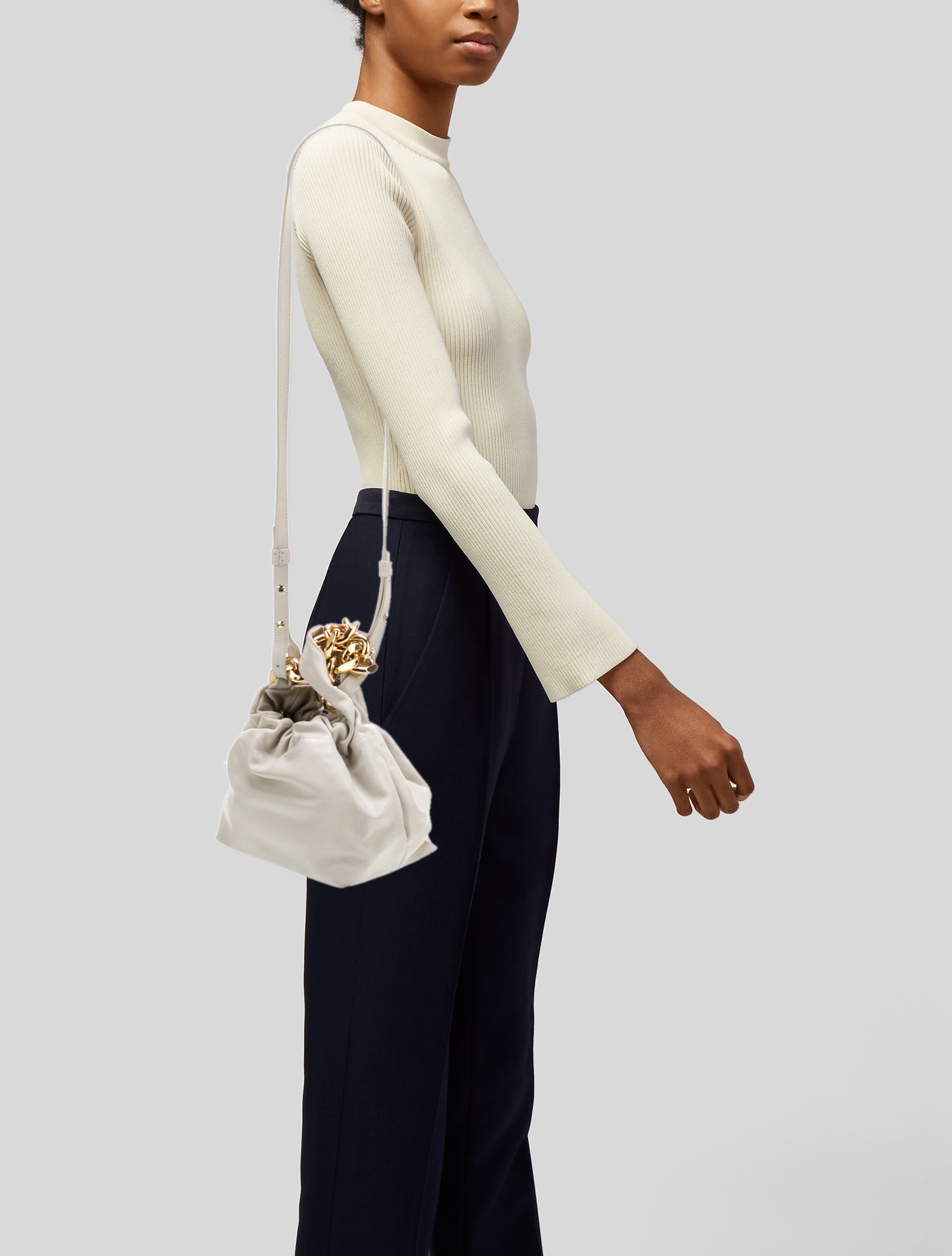 DeMellier Leather Top Handle Bag