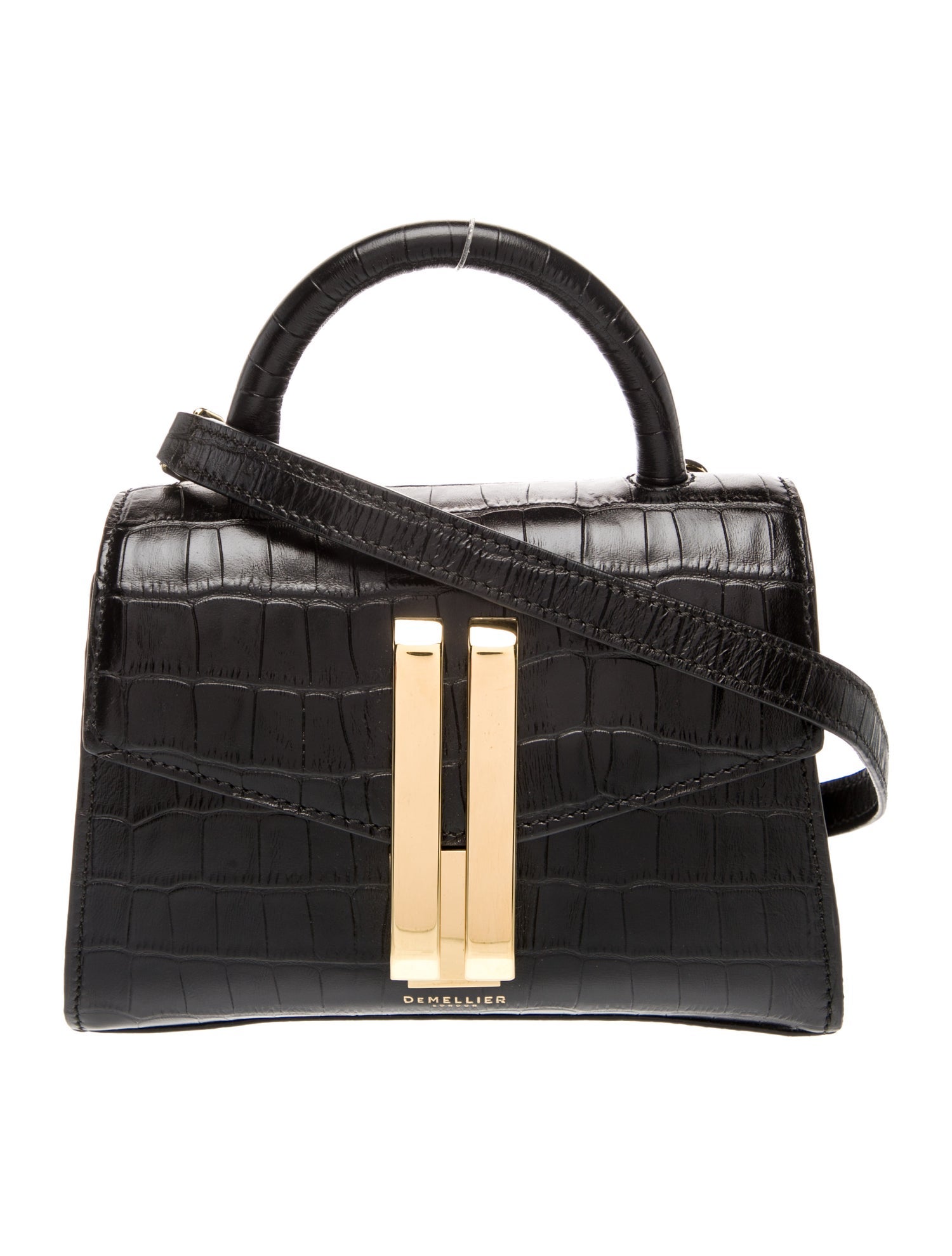 DeMellier Embossed Leather Top Handle Bag