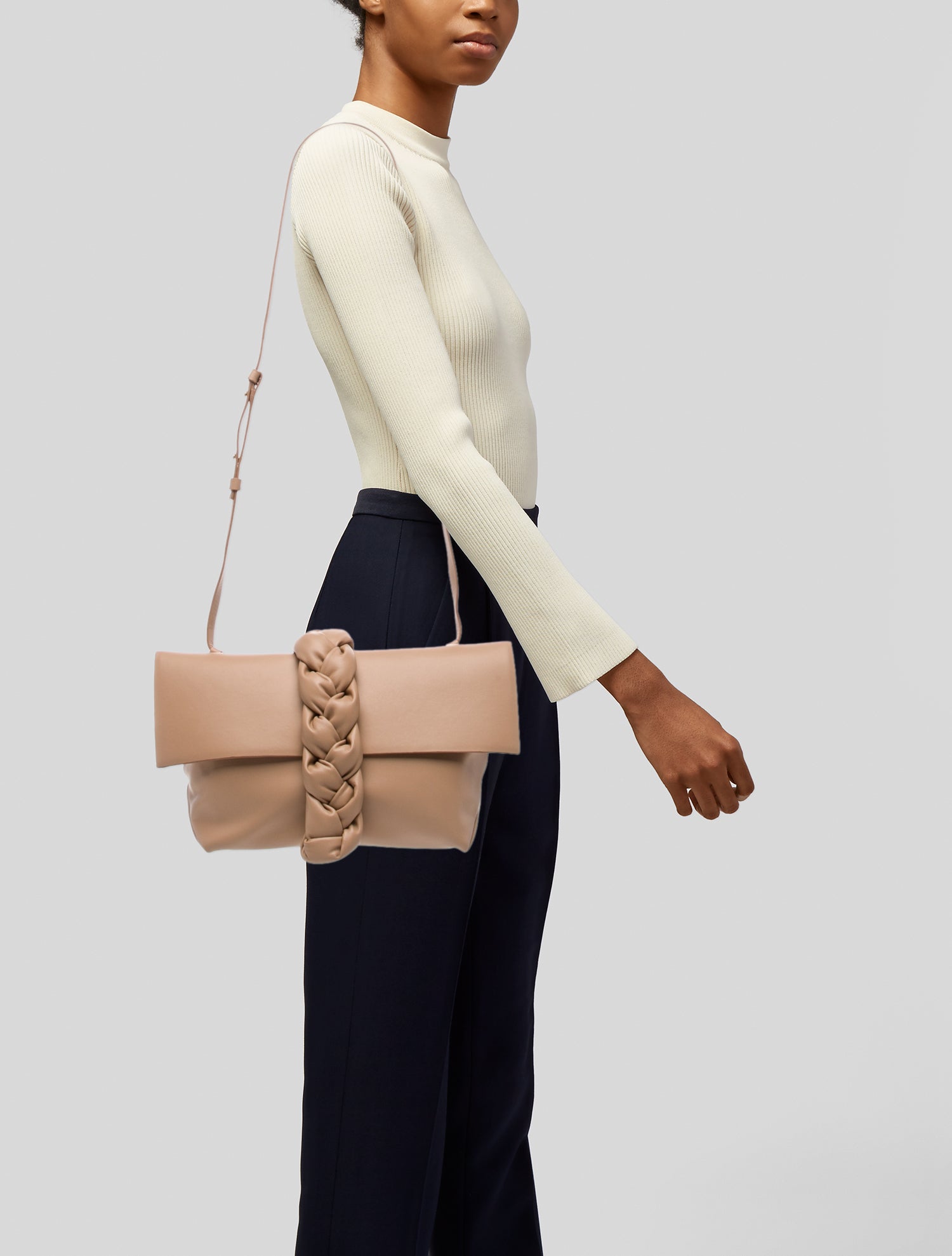 DeMellier Leather Top Handle Bag