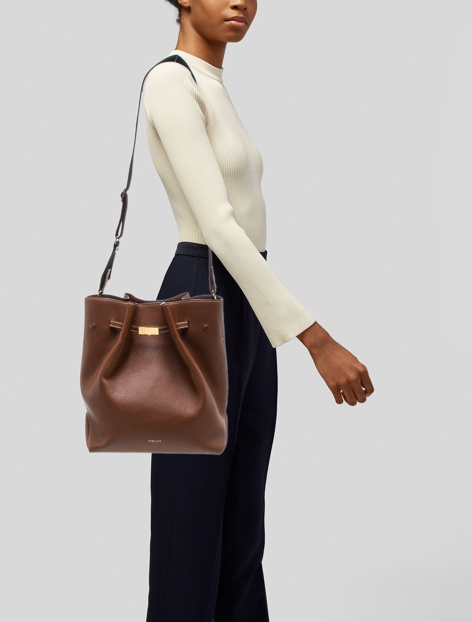 DeMellier Leather Bucket Bag
