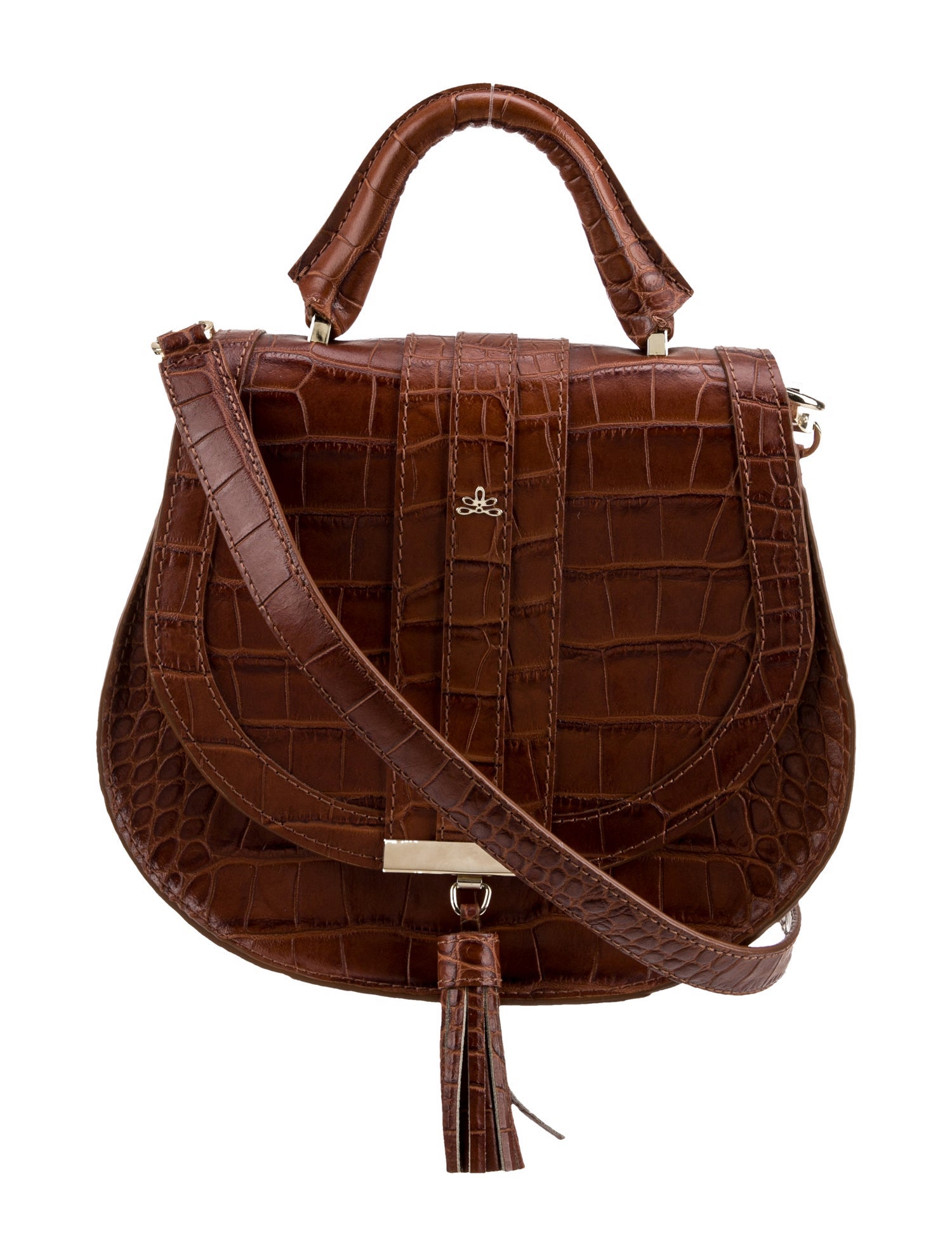 DeMellier Embossed Leather Crossbody Bag