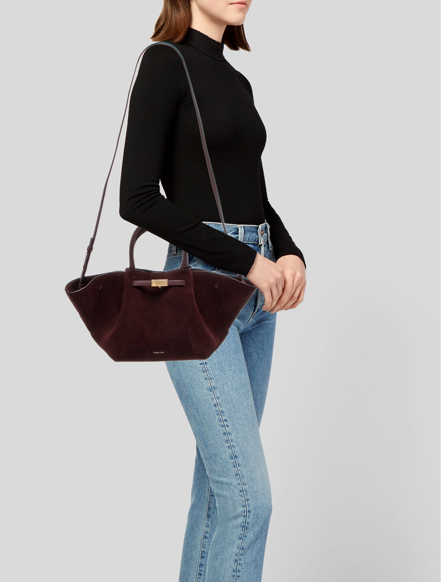 DeMellier Suede Top Handle Bag
