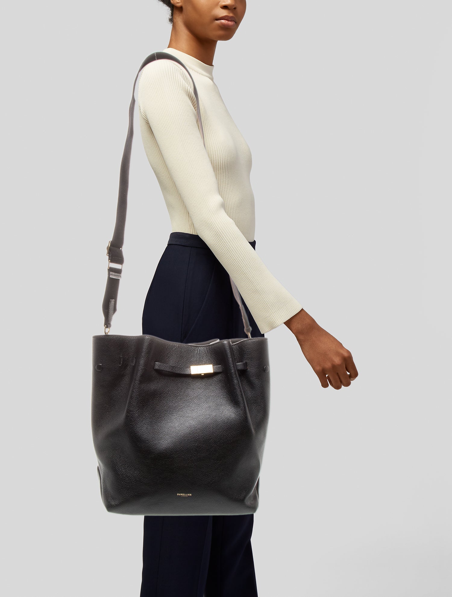 DeMellier Leather Bucket Bag