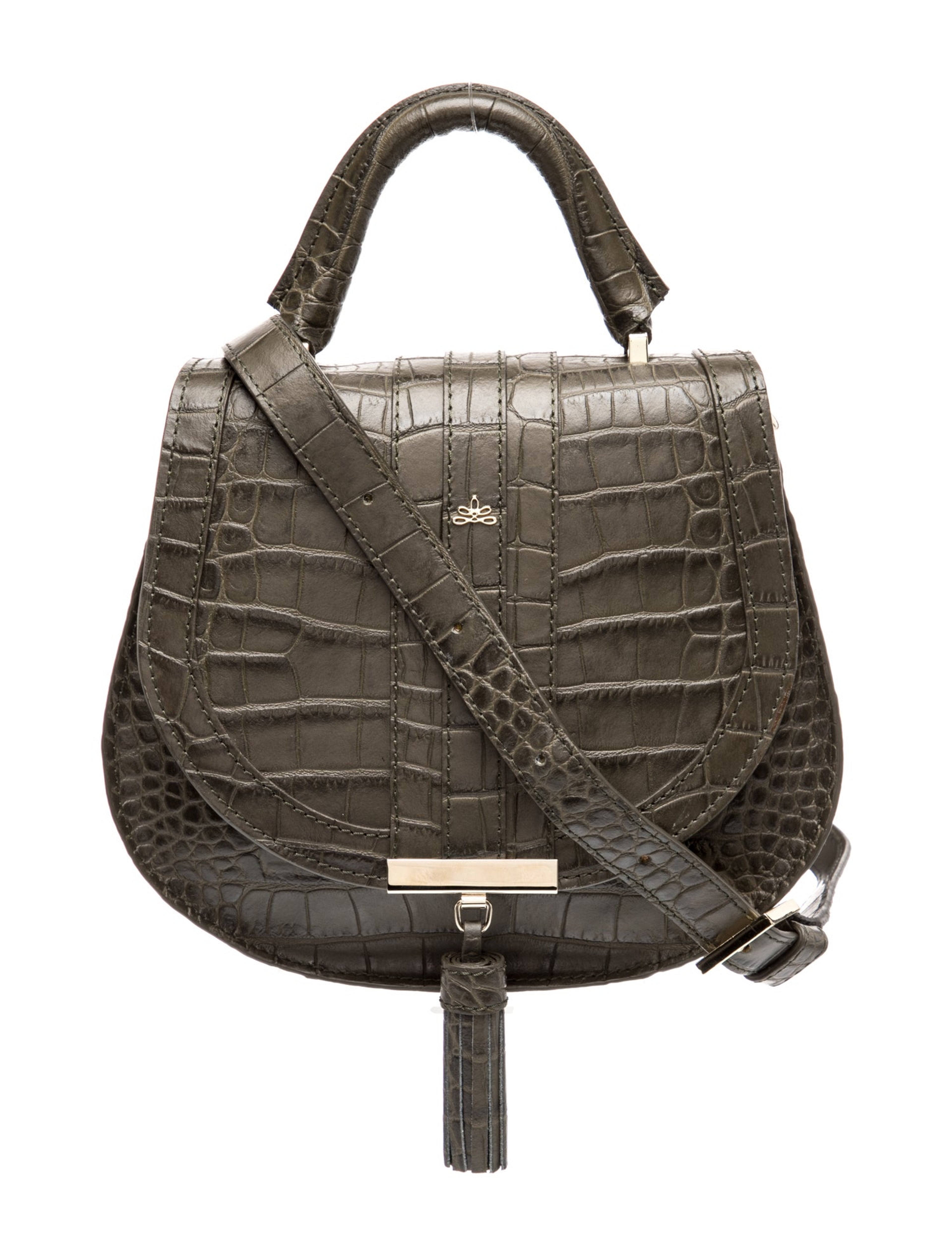 Embossed Leather Shoulder Bag