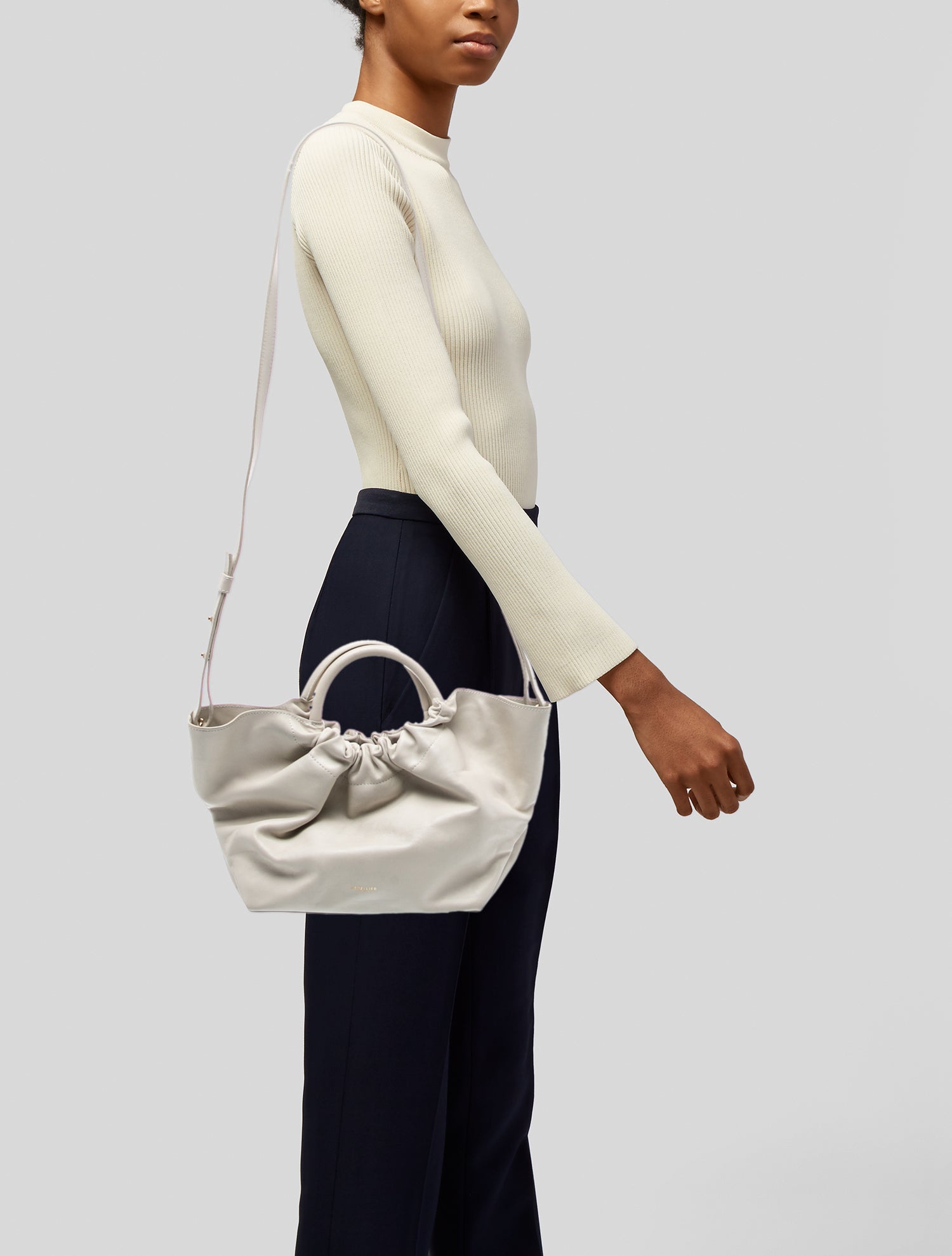 Cult Gaia Bamboo Top Handle Bag - Neutrals Handle Bags, Handbags