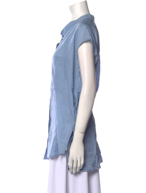 Demoo Parkchoonmoo V-Neck Short Sleeve Button-Up Top