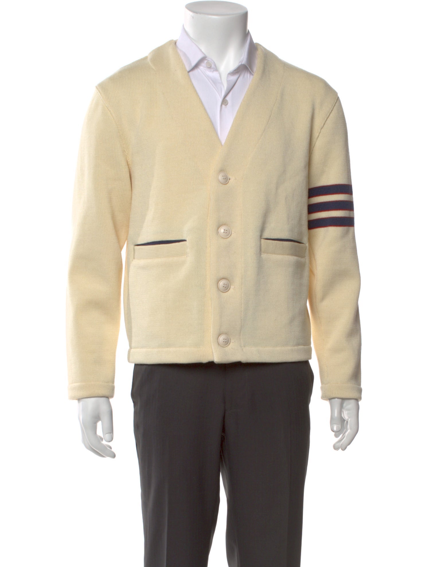 Dehen 1920 Wool V-Neck Cardigan
