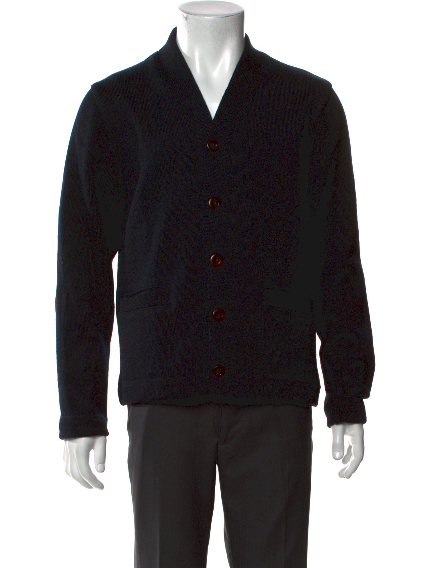 Dehen 1920 Wool Open Front Cardigan