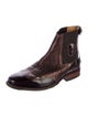 DeNiro Boot Co. Leather Colorblock Pattern Chelsea Boots