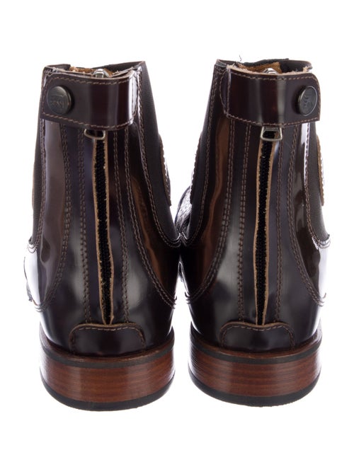 DeNiro Boot Co. Leather Colorblock Pattern Chelsea Boots