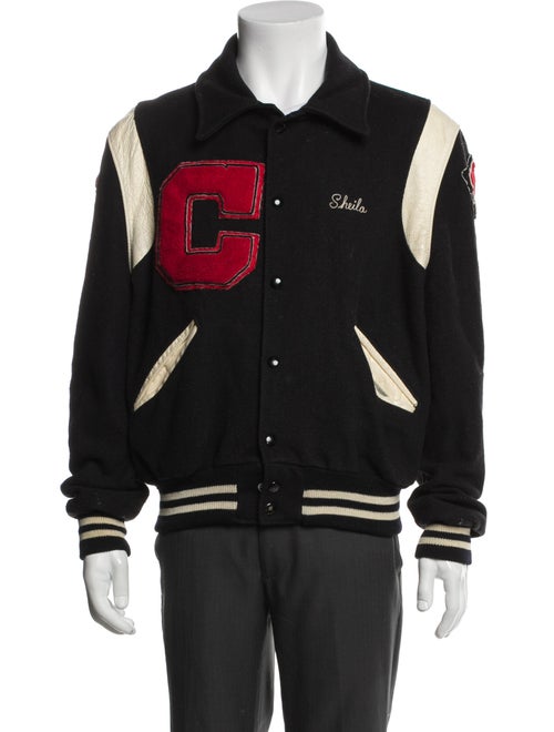 DeLONG Wool Striped Varsity Jacket