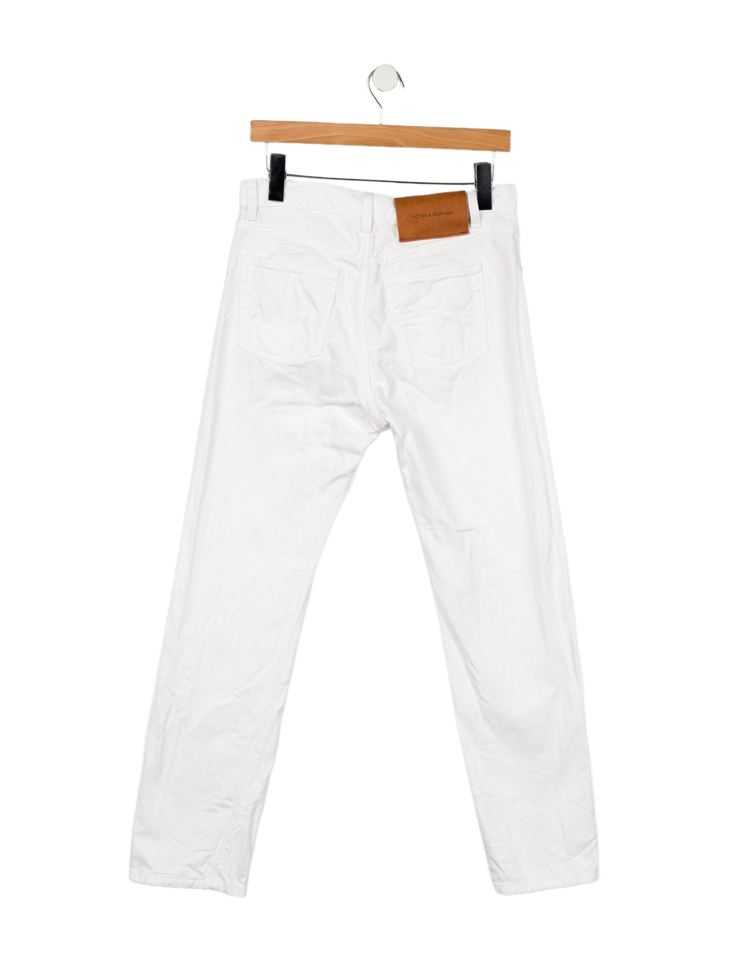 Victoria Beckham Denim Mid-Rise Straight Leg Jeans
