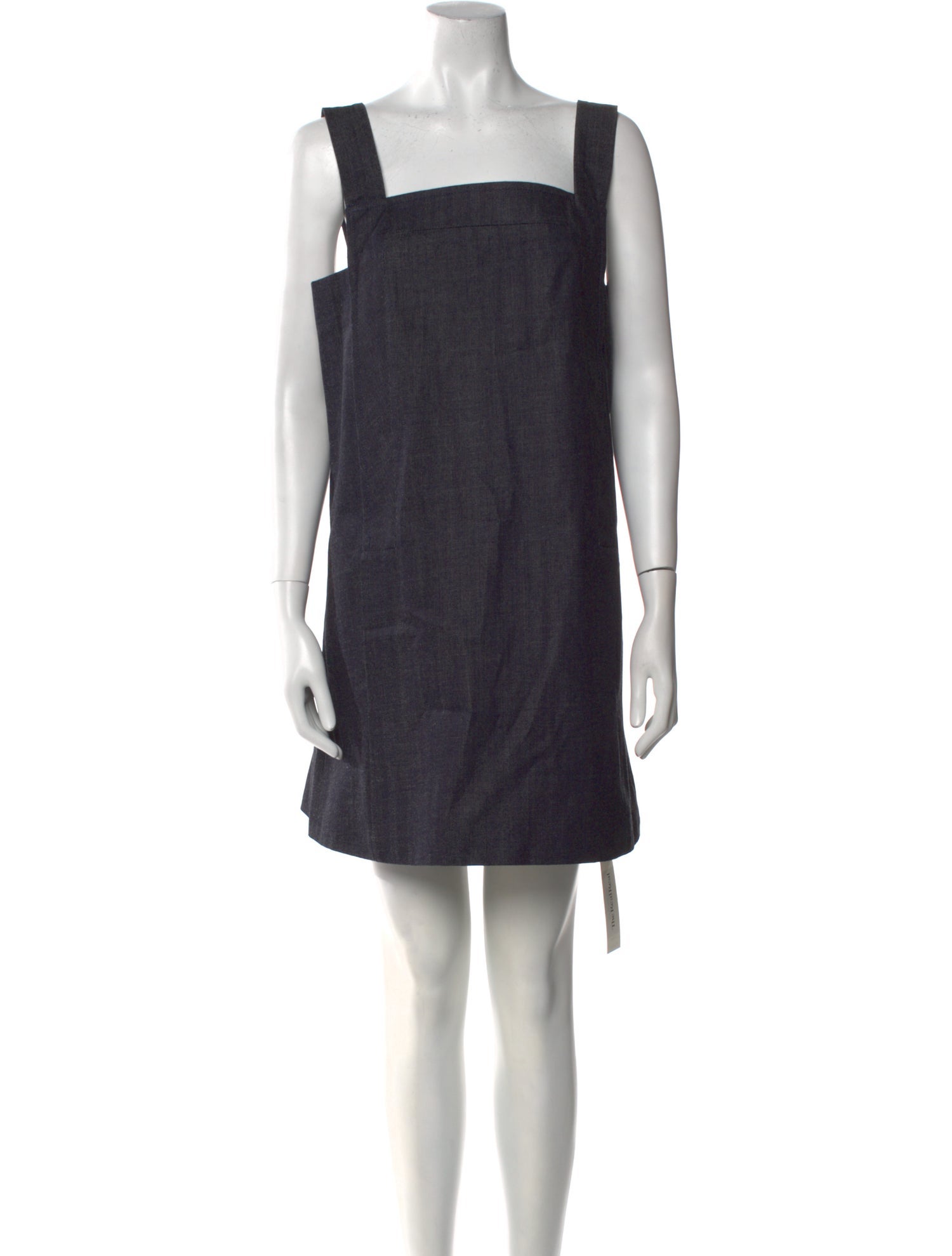 Victoria Beckham Denim Square Neckline Mini Dress