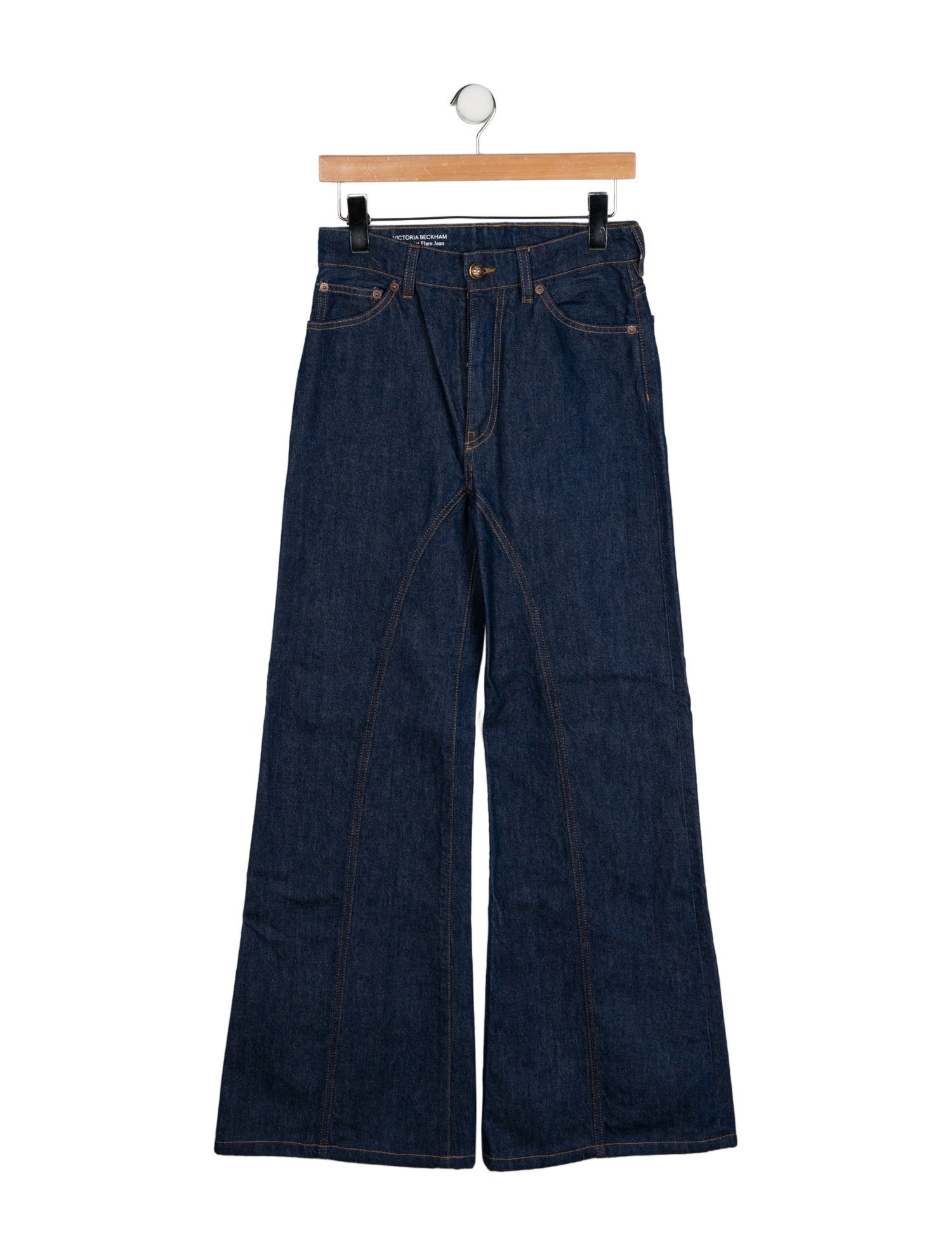 Victoria Beckham Denim High-Rise Wide Leg Jeans