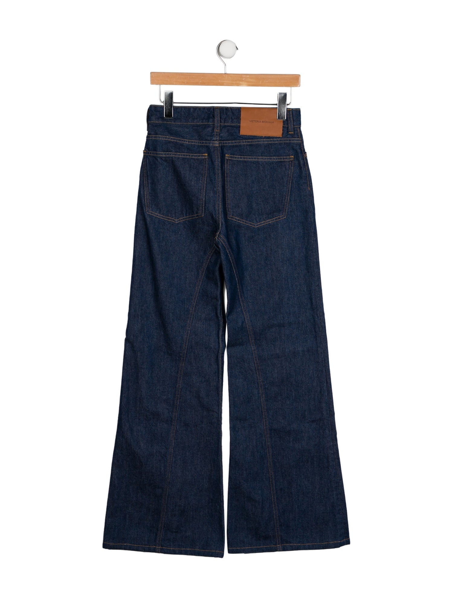 Victoria Beckham Denim High-Rise Wide Leg Jeans