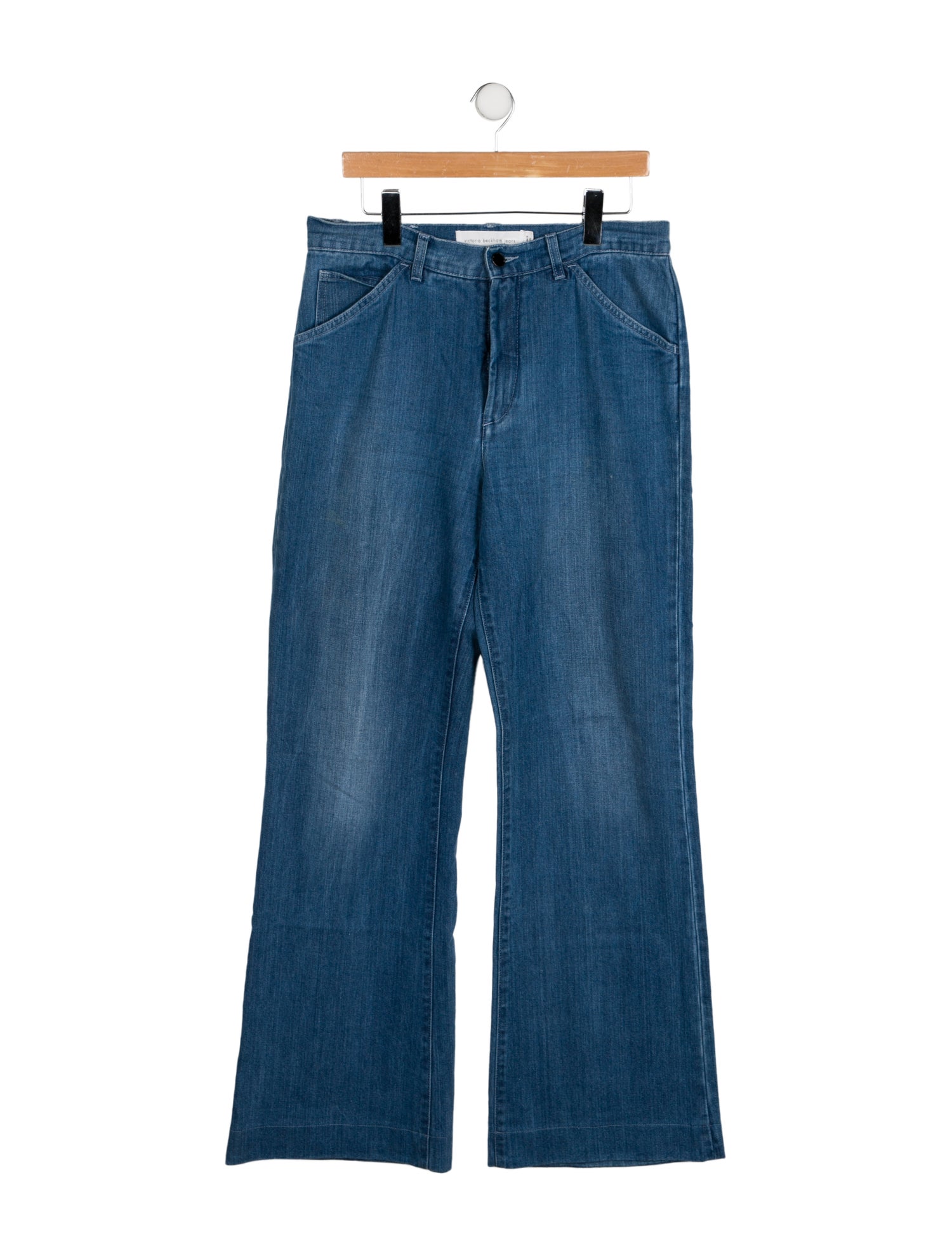 Victoria Beckham Denim High-Rise Wide Leg Jeans