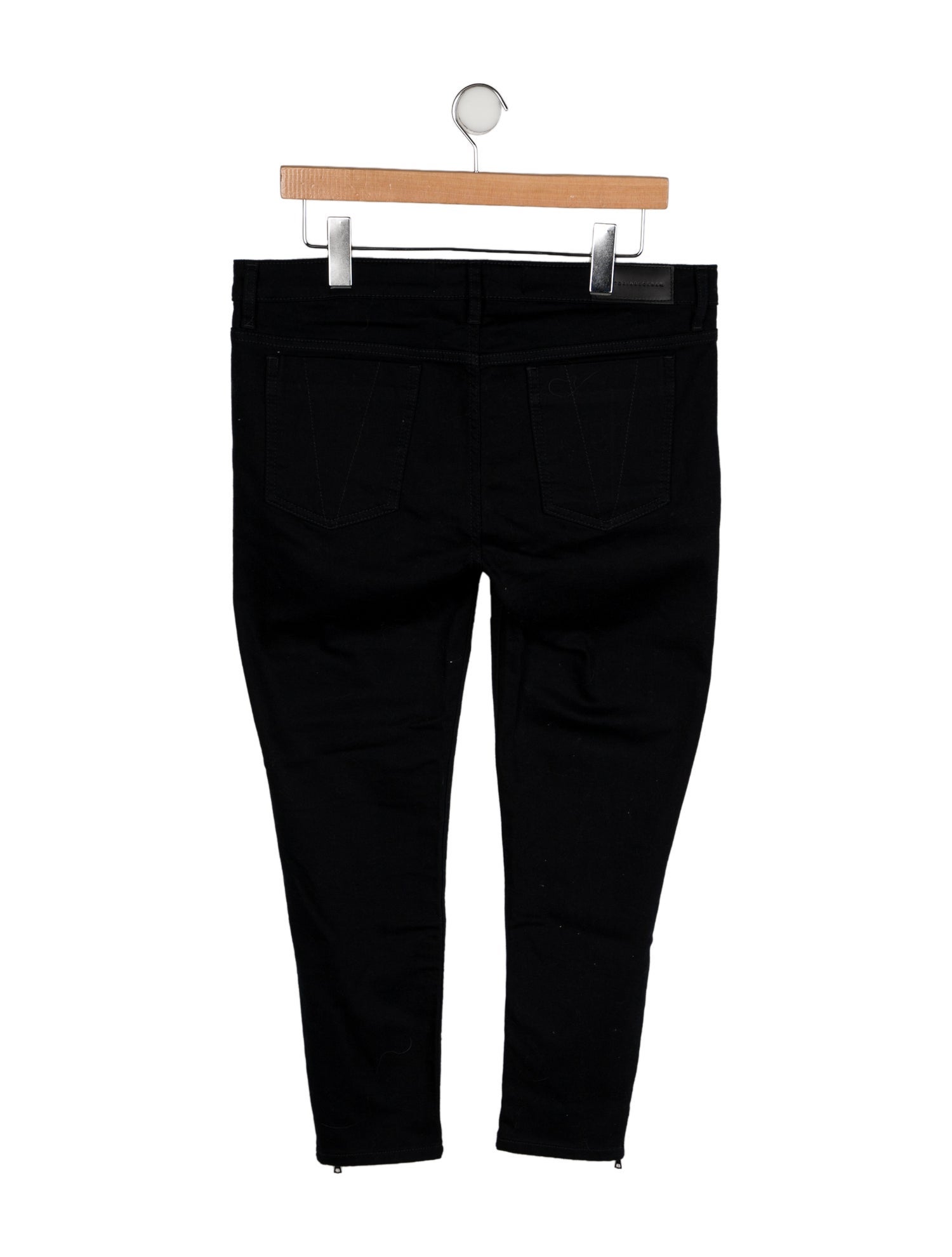 Victoria Beckham Denim Mid-Rise Straight Leg Jeans