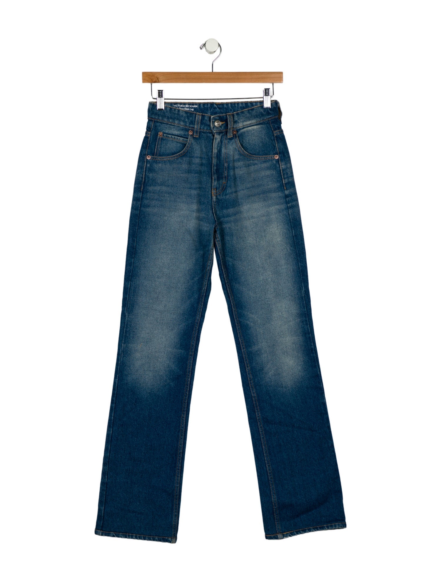 Victoria Beckham Denim High-Rise Wide Leg Jeans