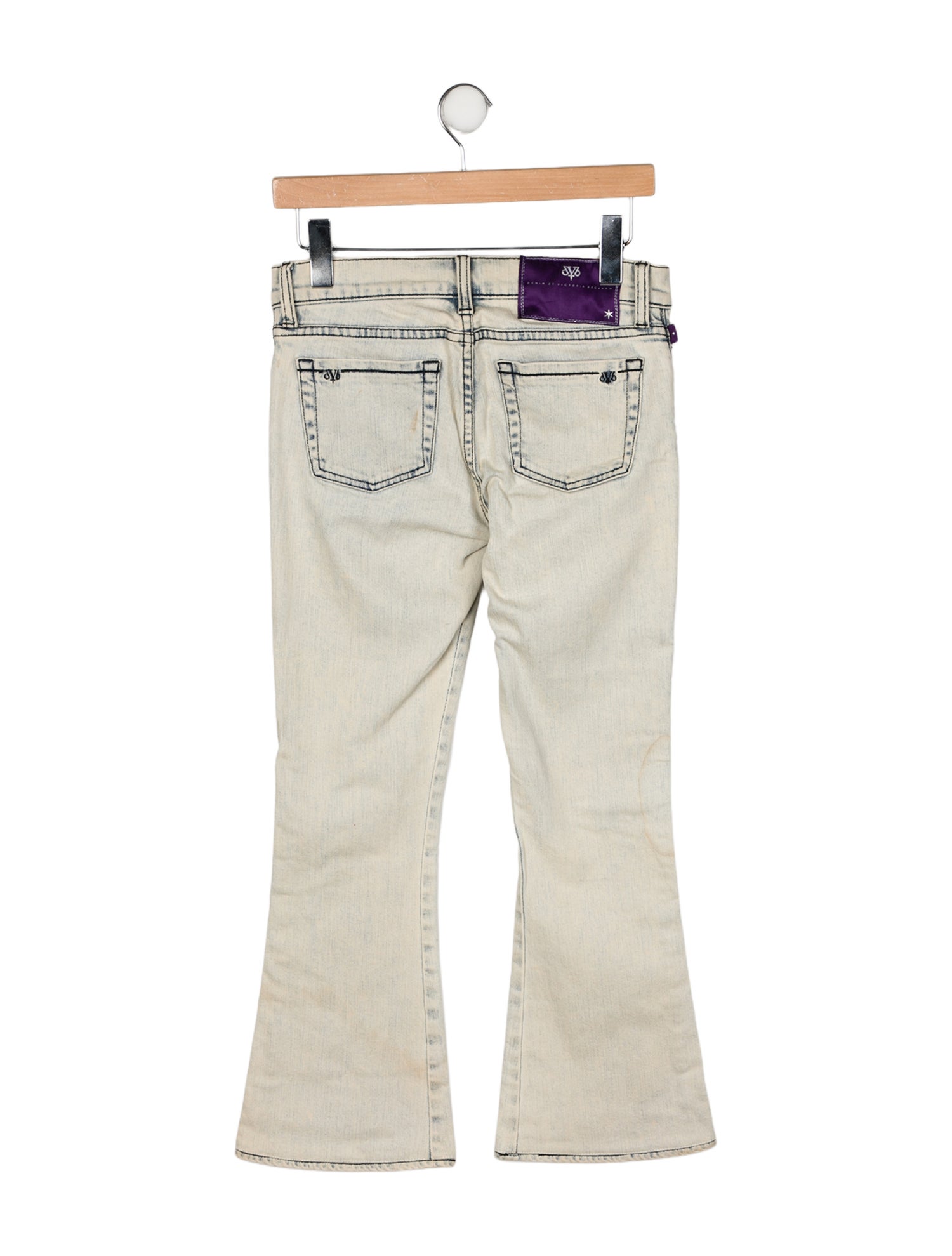 Victoria Beckham Denim Mid-Rise Straight Leg Jeans