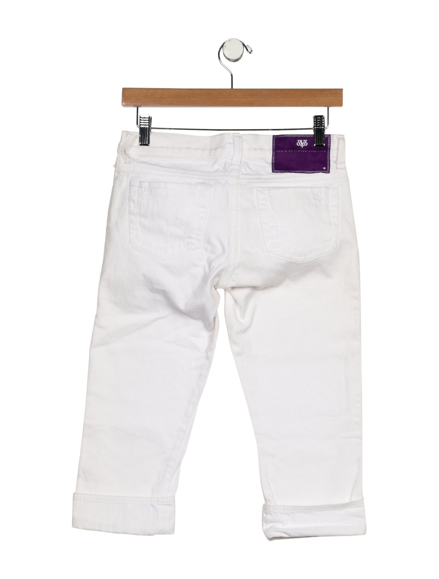 Victoria Beckham Denim Low-Rise Straight Leg Jeans