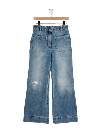 Victoria Beckham Denim High-Rise Wide Leg Jeans