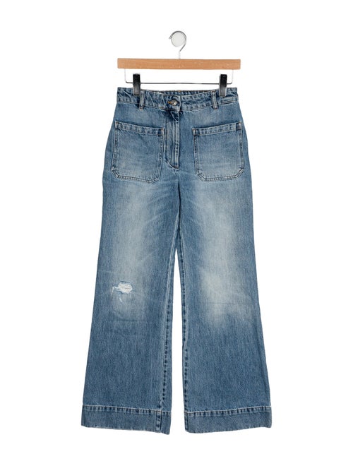 Victoria Beckham Denim High-Rise Wide Leg Jeans