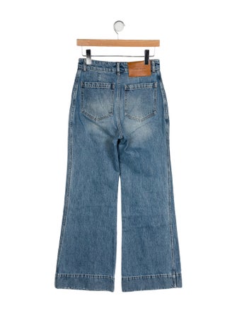 Victoria Beckham Denim High-Rise Wide Leg Jeans