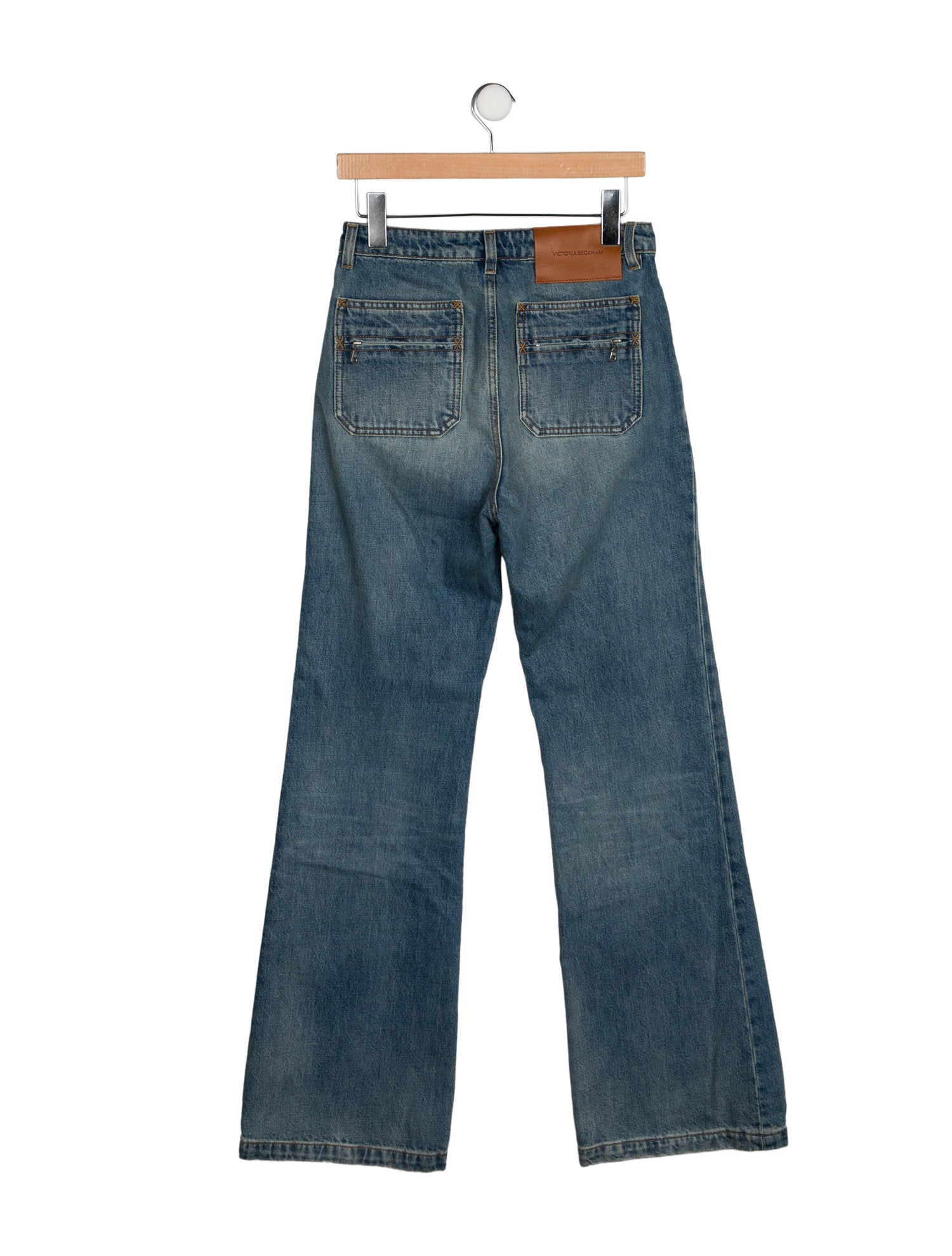 Victoria Beckham Denim High-Rise Wide Leg Jeans