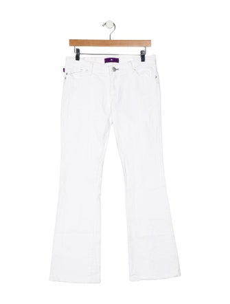 Victoria Beckham Denim Low-Rise Wide Leg Jeans