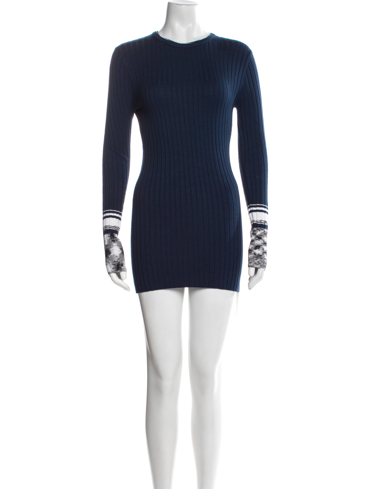 Victoria Victoria Beckham Crew Neck Mini Dress