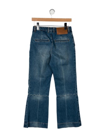 Victoria Beckham Denim Mid-Rise Wide Leg Jeans