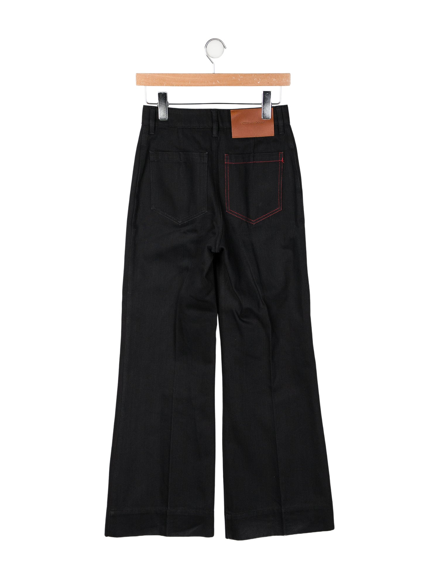 Victoria Beckham Denim Mid-Rise Wide Leg Jeans
