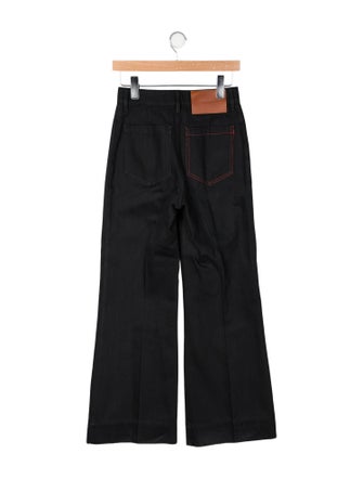 Victoria Beckham Denim Mid-Rise Wide Leg Jeans