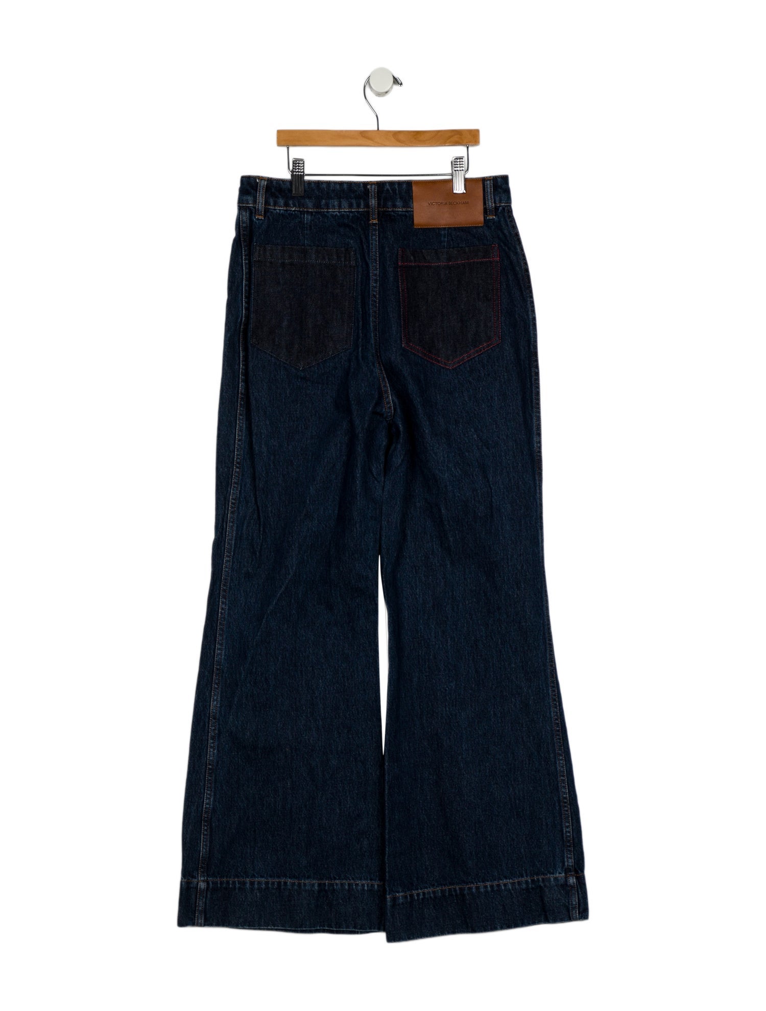 Victoria Beckham Denim Mid-Rise Wide Leg Jeans