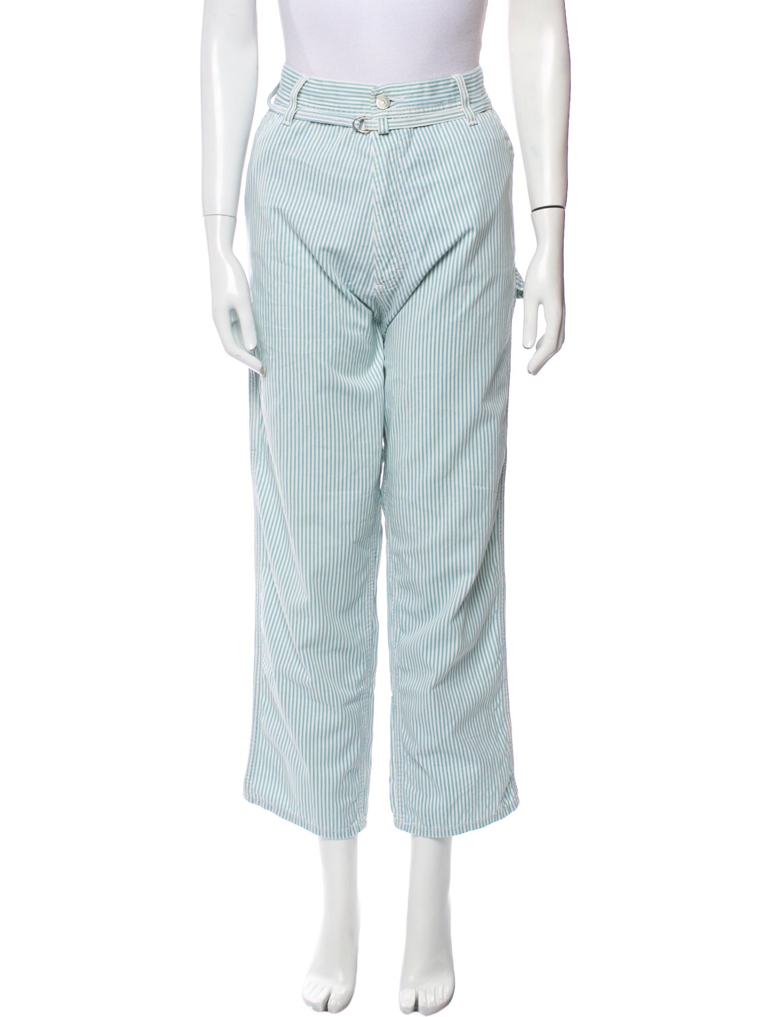 Denimist Striped Straight Leg Pants