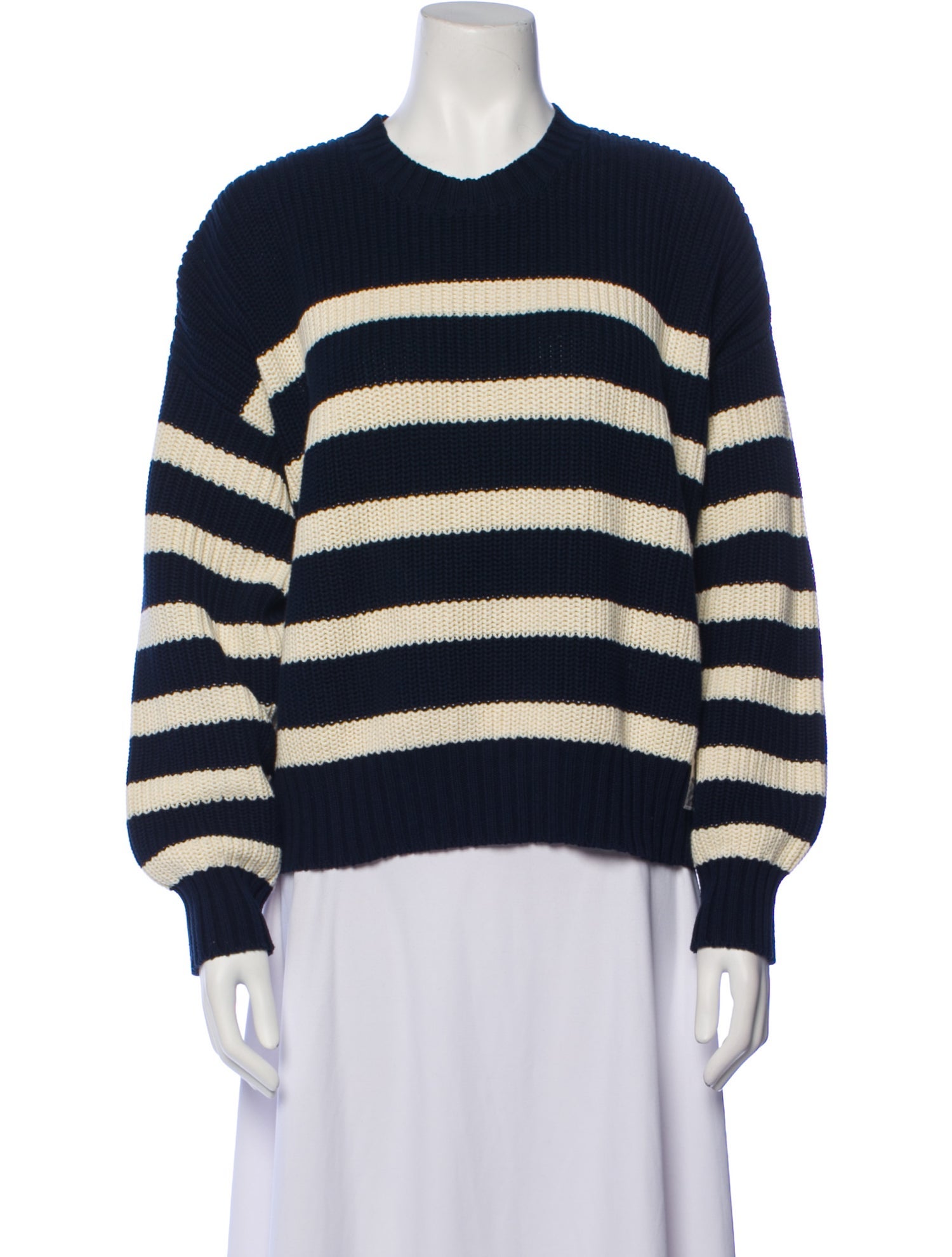 Denimist Striped Crew Neck Sweater