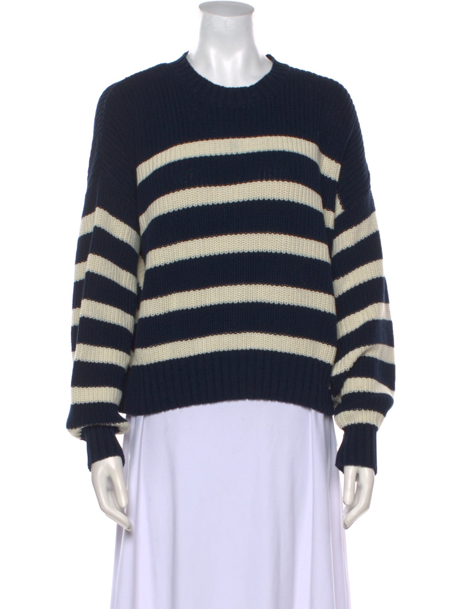 Denimist Striped Crew Neck Sweater
