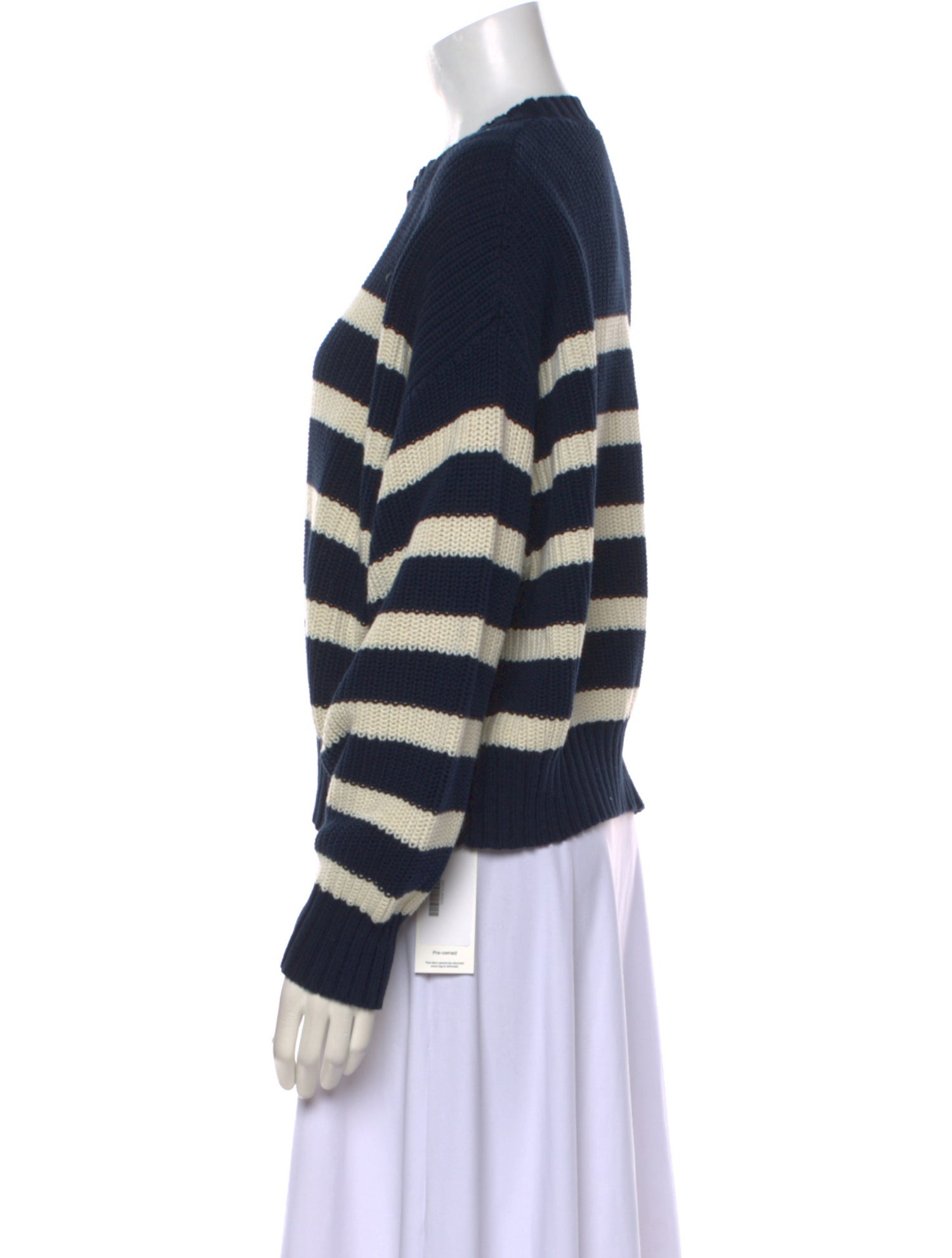 Denimist Striped Crew Neck Sweater