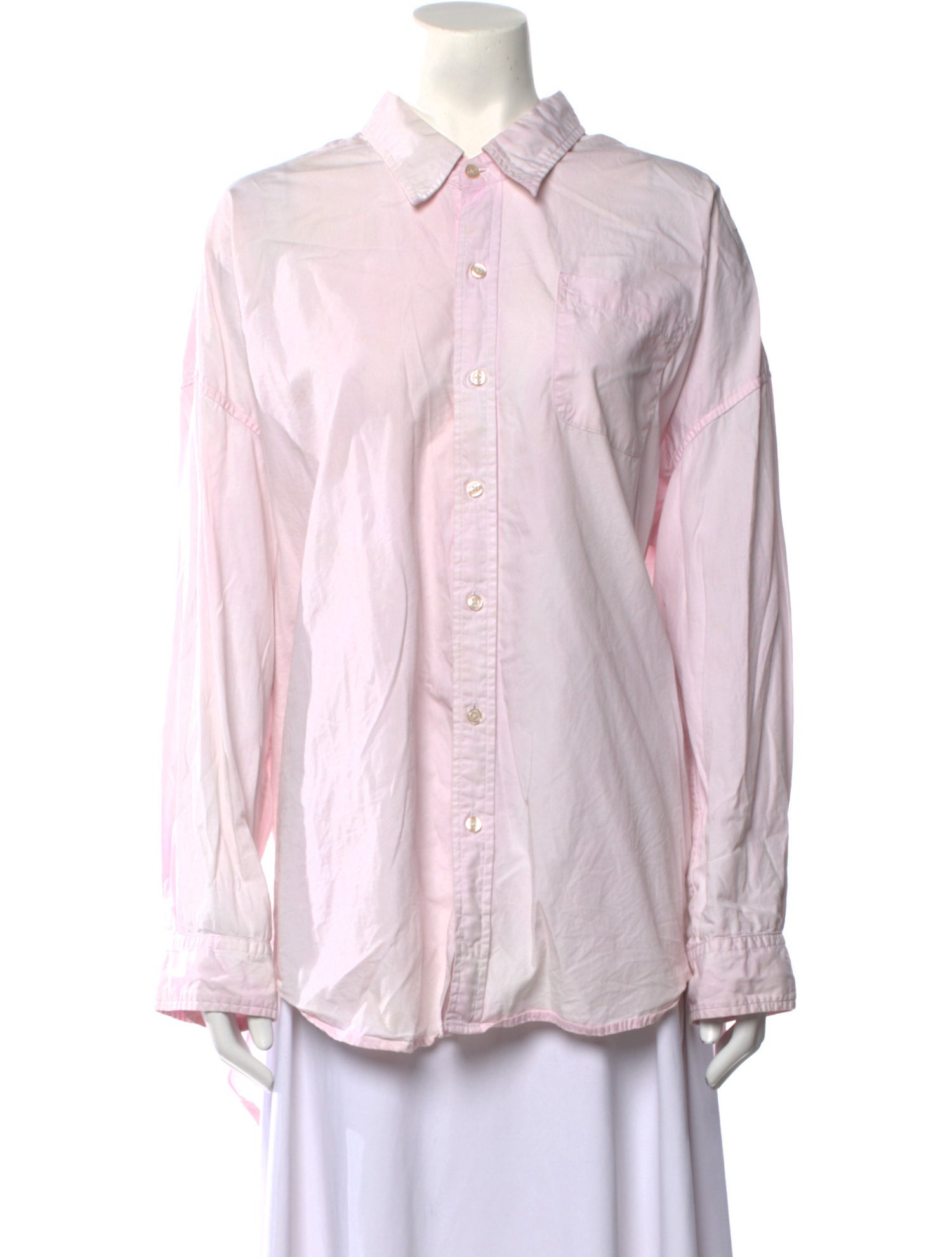 Denimist Long Sleeve Button-Up Top
