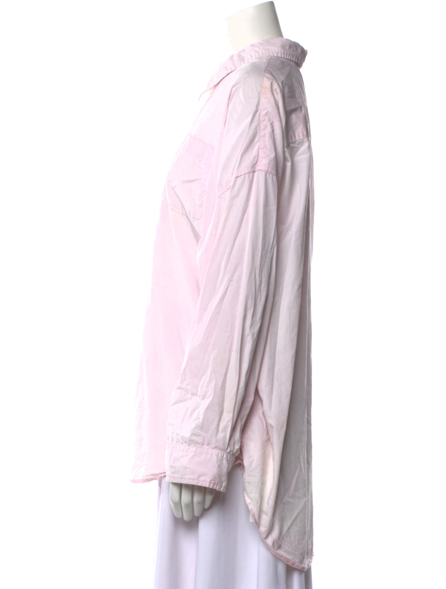 Denimist Long Sleeve Button-Up Top