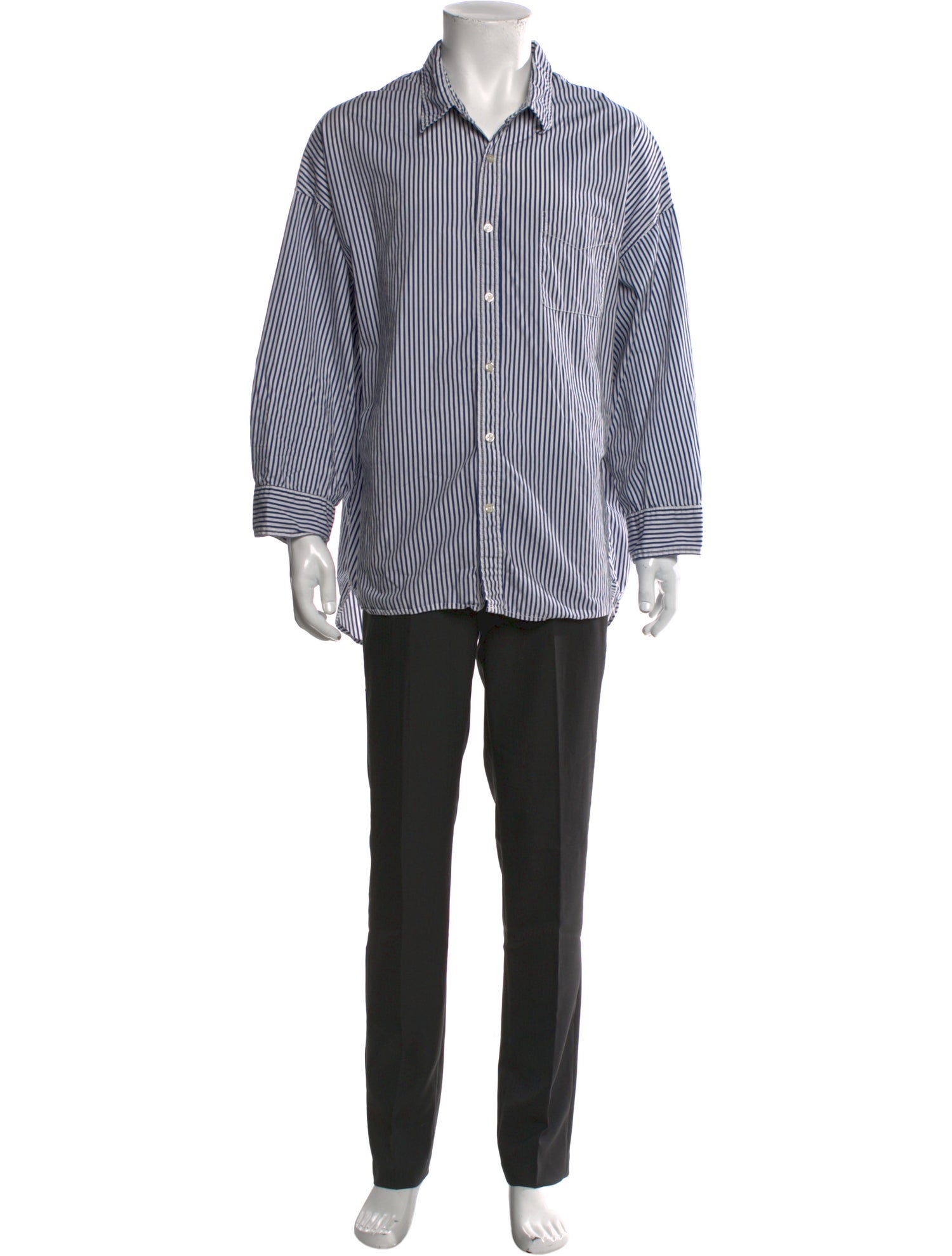 Denimist Striped Long Sleeve Dress Shirt